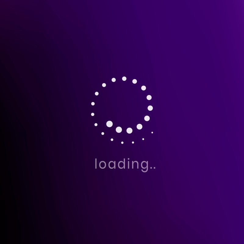Loading icon smartphone screen for technology device